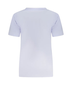 Converse Purple Cotton Women T-Shirt