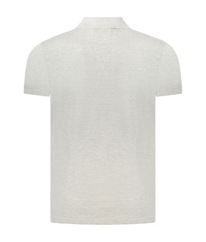 Cavalli Class Gray Cotton Polo Shirt