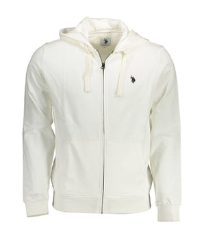 US POLO ASSN. Men's White Cotton Sweater