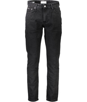 Calvin Klein Black Cotton Jeans Denim