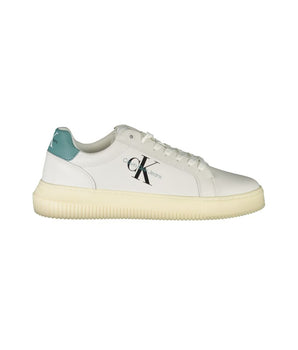 Calvin Klein Sleek White Sneakers with Eco-Conscious Design