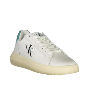Calvin Klein Sleek White Sneakers with Eco-Conscious Design