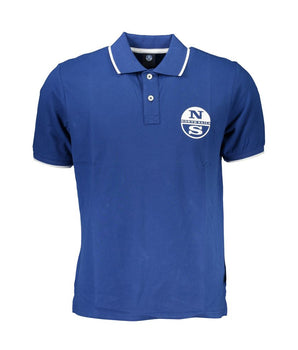North Sails Blue Cotton Polo Shirt