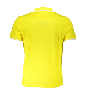 Harmont & Blaine Elegant Yellow Cotton Polo with Contrast Details