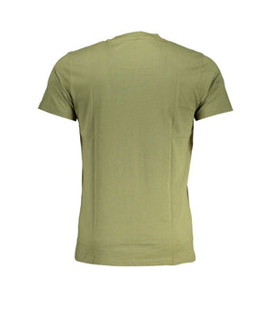 Cavalli Class Green Cotton T-Shirt
