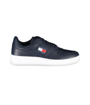 Tommy Hilfiger Blue Contrast Sneakers with Logo Detail