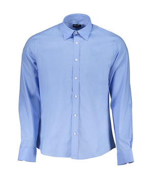 North Sails Light Blue Cotton Men Shirt