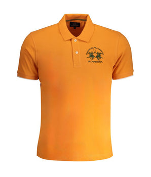 La Martina Orange Cotton Polo Shirt