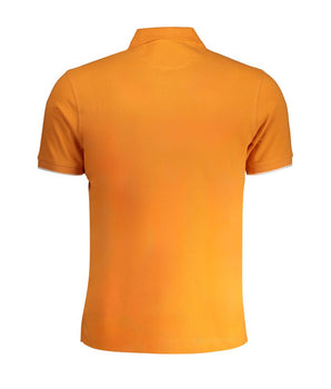 La Martina Orange Cotton Polo Shirt
