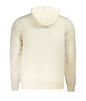 Norway 1963 White Cotton Men Sweater with Hood and Pockets