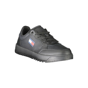 Tommy Hilfiger Men's Black Polyethylene Sneakers