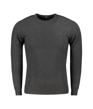Cavalli Class Black Viscose Men Sweater