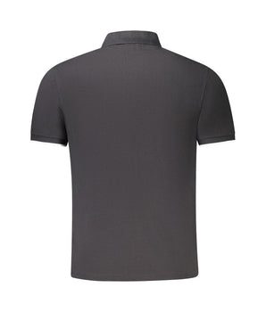North Sails Black Cotton Men Polo Shirt