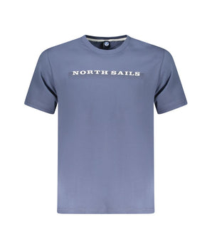 North Sails Blue Cotton Men T-Shirt