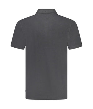 Wrangler Black Cotton Polo Shirt