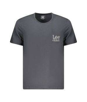 Lee Black Cotton Men T-Shirt