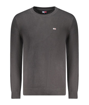 Tommy Hilfiger Black Cotton Men Sweater