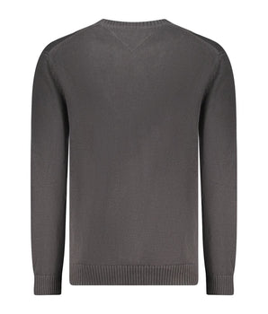 Tommy Hilfiger Black Cotton Men Sweater