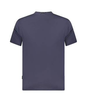 Napapijri Blue Organic Cotton Men T-Shirt