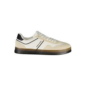 Tommy Hilfiger Men's White Leather Sneakers