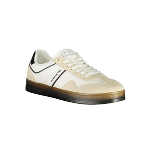 Tommy Hilfiger Men's White Leather Sneakers