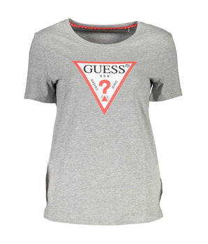 Guess Jeans Gray Cotton T-Shirt