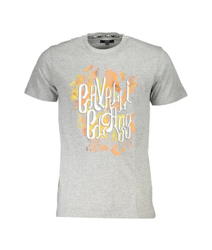Cavalli Class Brown Cotton Men T-Shirt