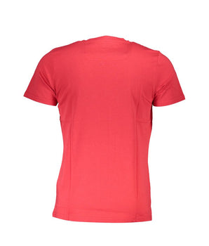 Cavalli Class Red Cotton Men T-Shirt