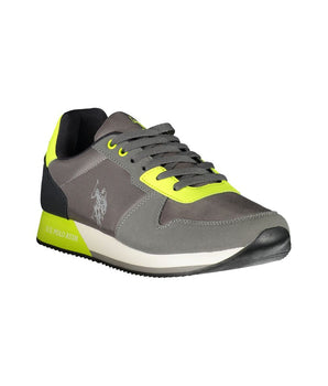 US POLO ASSN. Men's Brown Polyester Sneakers