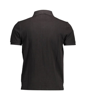 North Sails Black Cotton Men Polo Shirt