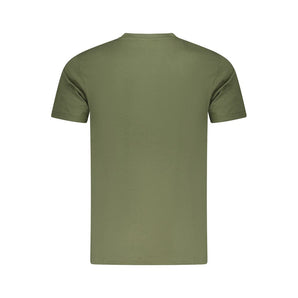 Cavalli Class Green Cotton Men T-Shirt