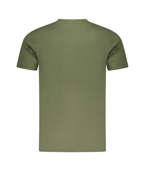 Cavalli Class Green Cotton Men T-Shirt