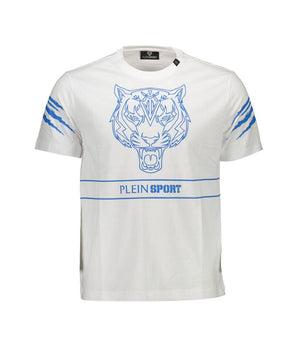 Plein Sport White Cotton Men T-Shirt