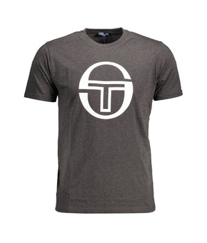 Sergio Tacchini Brown Cotton Men T-Shirt