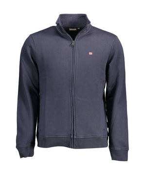 Napapijri Blue Cotton Men Sweater
