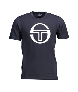 Sergio Tacchini Blue Cotton Men T-Shirt