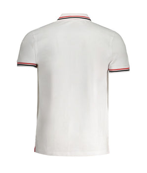 Cavalli Class White Cotton Polo Shirt
