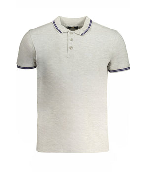 Cavalli Class Brown Cotton Men Polo Shirt