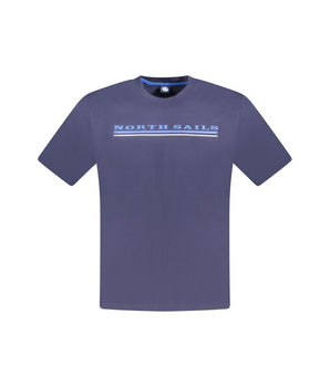 North Sails Blue Cotton Men T-Shirt