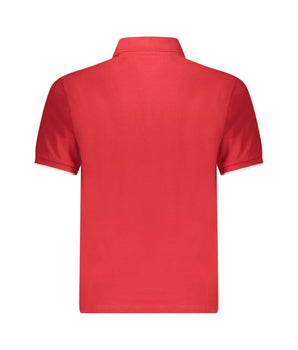 North Sails Red Cotton Men Polo Shirt