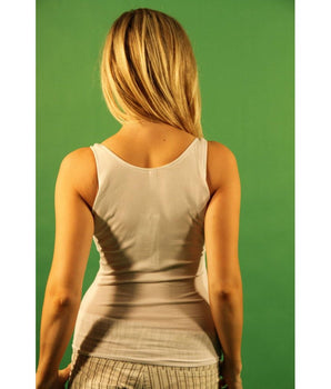 Gas White Cotton Women T-Shirt