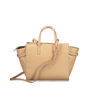 Calvin Klein Beige Polyester Women Handbag