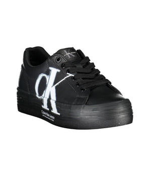 Calvin Klein Black Leather Women Sneaker