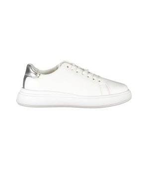 Calvin Klein Chic White Sneakers with Contrast Details