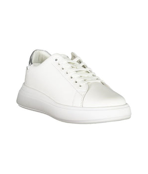 Calvin Klein Chic White Sneakers with Contrast Details