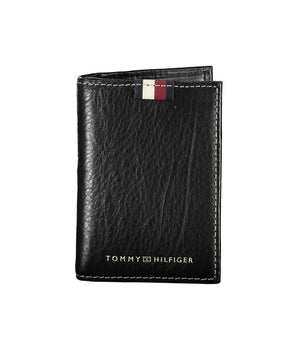 Tommy Hilfiger Black Leather Men Cardholder