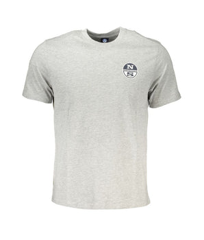 North Sails Brown Cotton Men T-Shirt