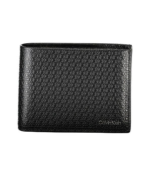 Calvin Klein Sleek Black Leather Bifold Wallet with RFID Block