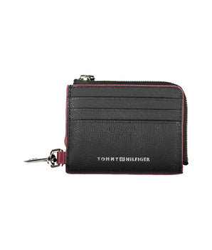 Tommy Hilfiger Chic Leather Card Holder with Snap Hook