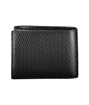 Calvin Klein Sleek Black Leather Bifold Wallet with RFID Block